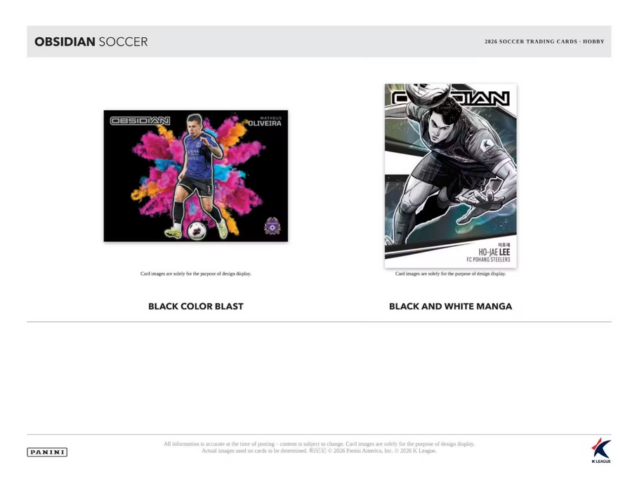 2026 Panini Obsidian K League Soccer Hobby Box (Pre-Order: October 1)