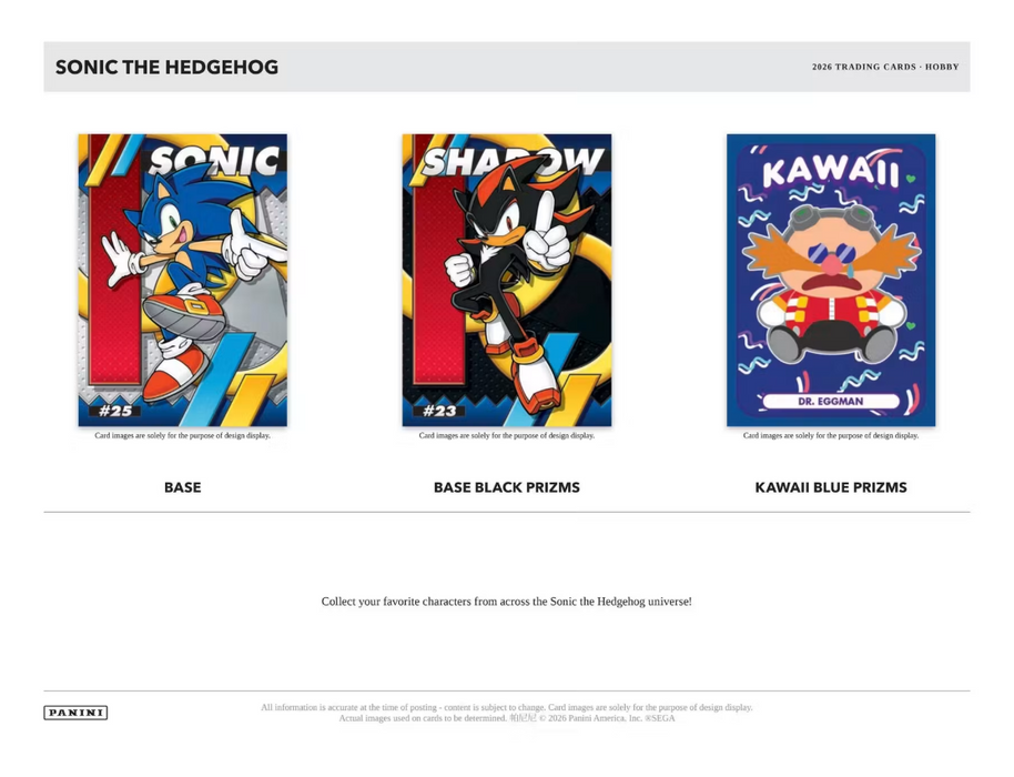 2026 Panini Sonic the Hedgehog Hobby Box (Pre-Order: December 10)