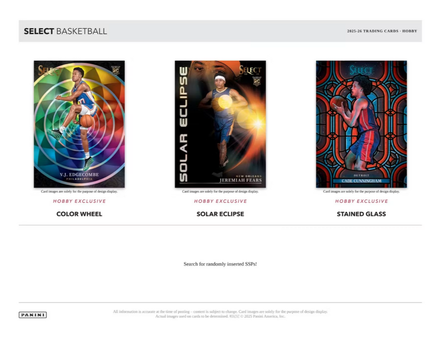 2025-26 Panini Select Basketball Hobby Box (Pre-Order: October 15)