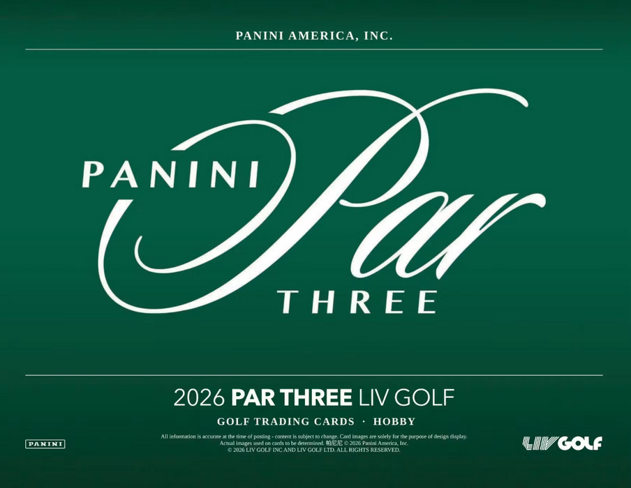 2026 Panini Par Three LIV Golf Hobby Box (Pre-Order: October 15)