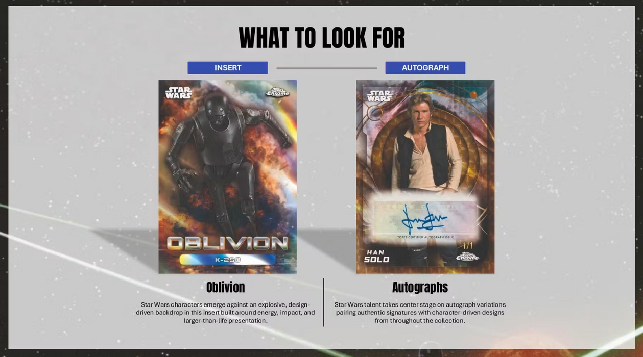 2026 Topps Star Wars Chrome Hobby Box (Pre-Order: September 30)