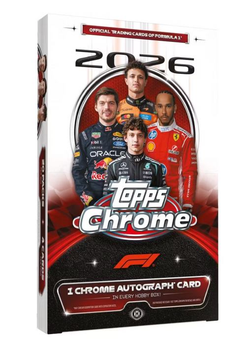 2026 Topps Chrome F1 Formula 1 Hobby Box (Pre-Order: October 15)