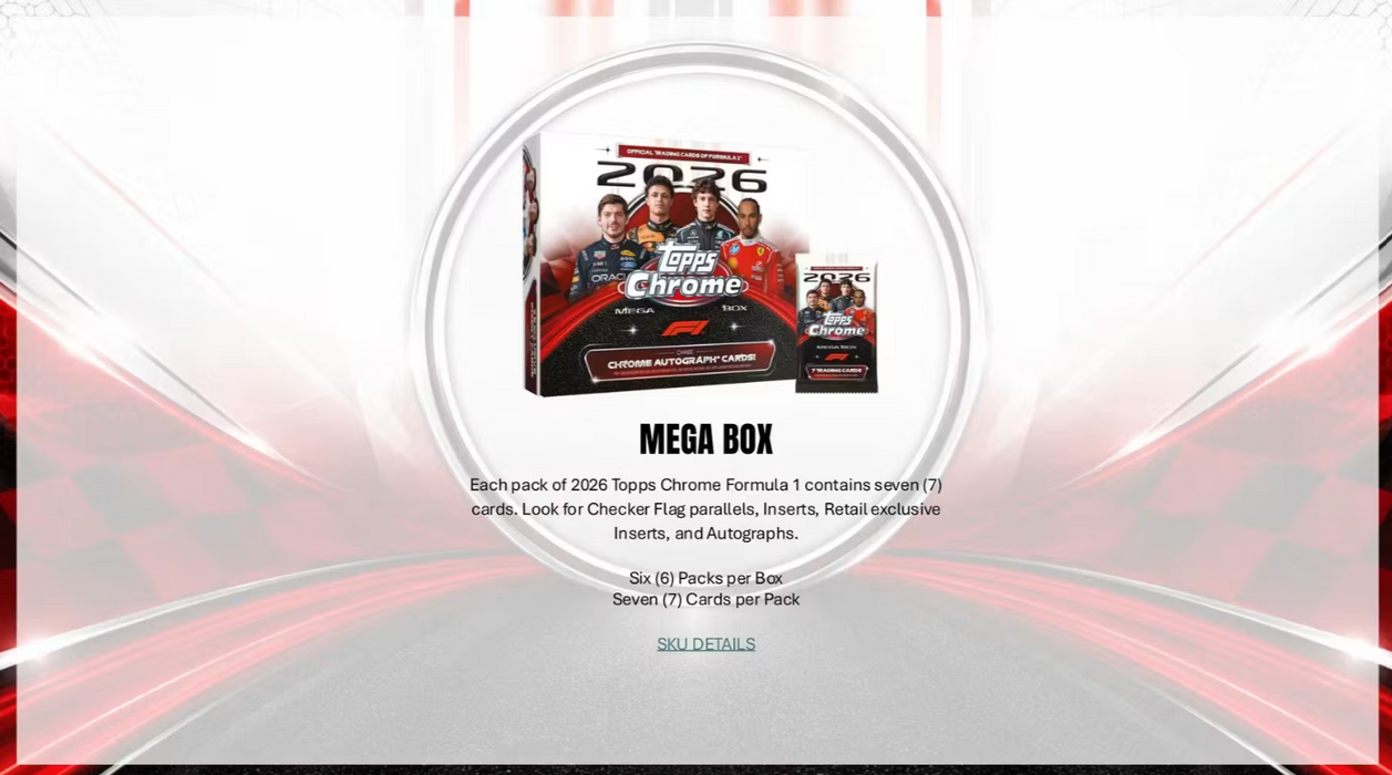 2026 Topps Chrome F1 Formula 1 Hobby Box (Pre-Order: October 15)