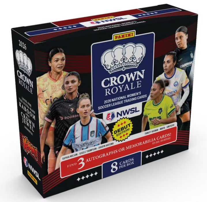 2026 Panini Crown Royale NWSL Soccer Hobby Box (Pre-Order: October 29)