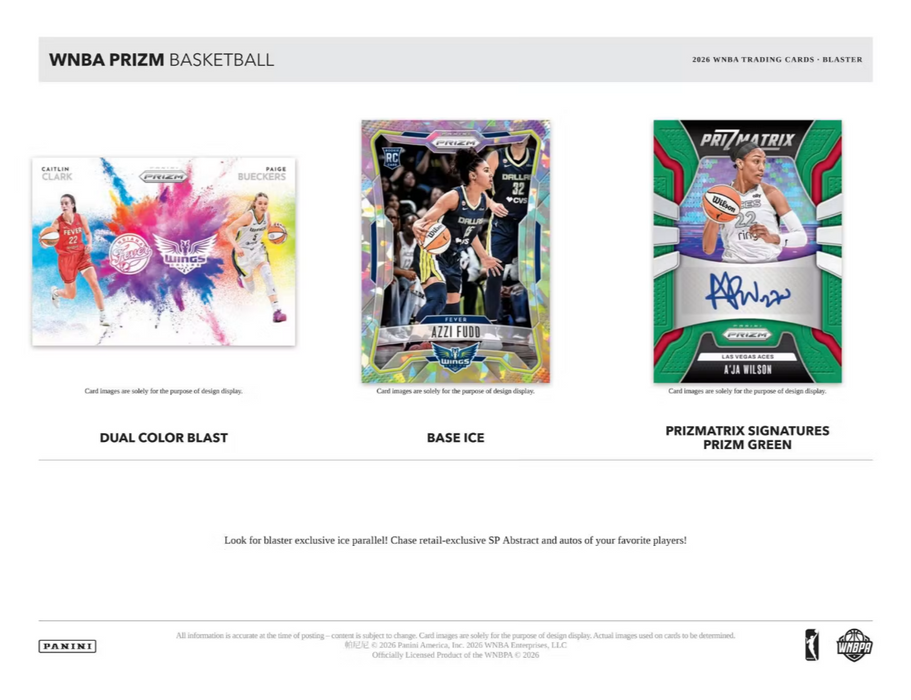 2026 Panini Prizm WNBA Basketball Value Blaster Box (Pre-Order: October 31)