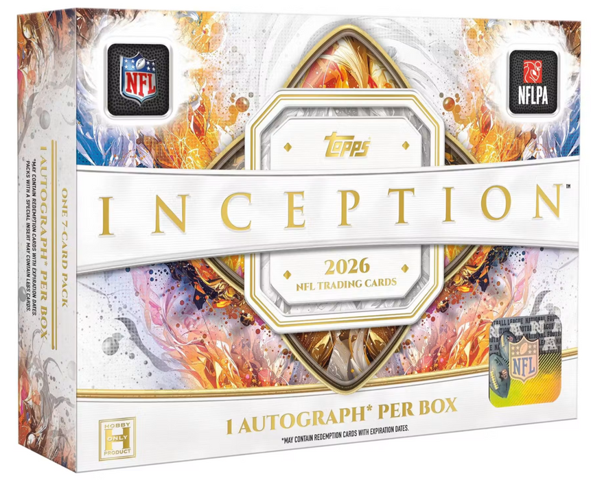 2026 Topps Inception NFL Football Hobby Box (Pre-Order: November 6, 4 pm AEST)