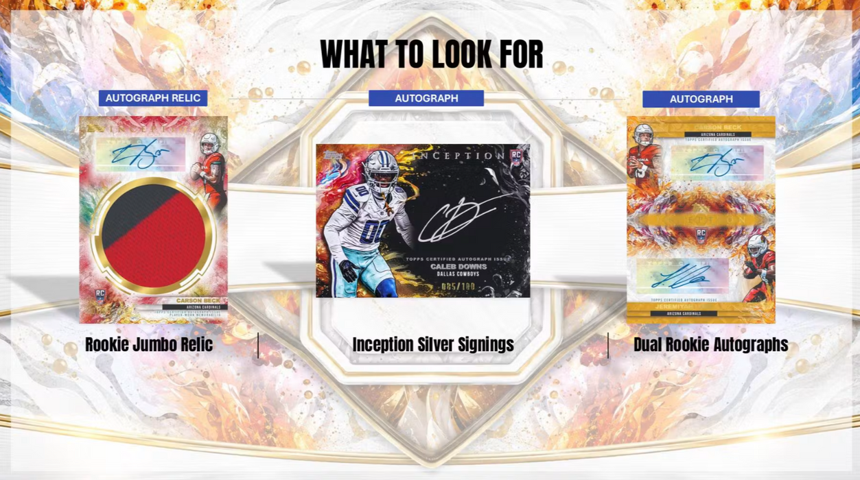 2026 Topps Inception NFL Football Hobby Box (Pre-Order: November 6, 4 pm AEST)