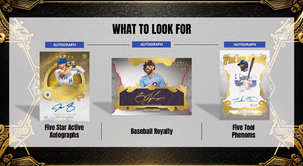 2026 Topps Five Star Baseball Hobby Box (Pre-Order: October 28, 4 pm AEST)