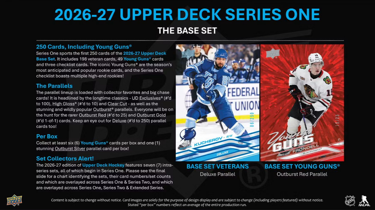 2026-27 Upper Deck Series 1 Hockey Hobby Box