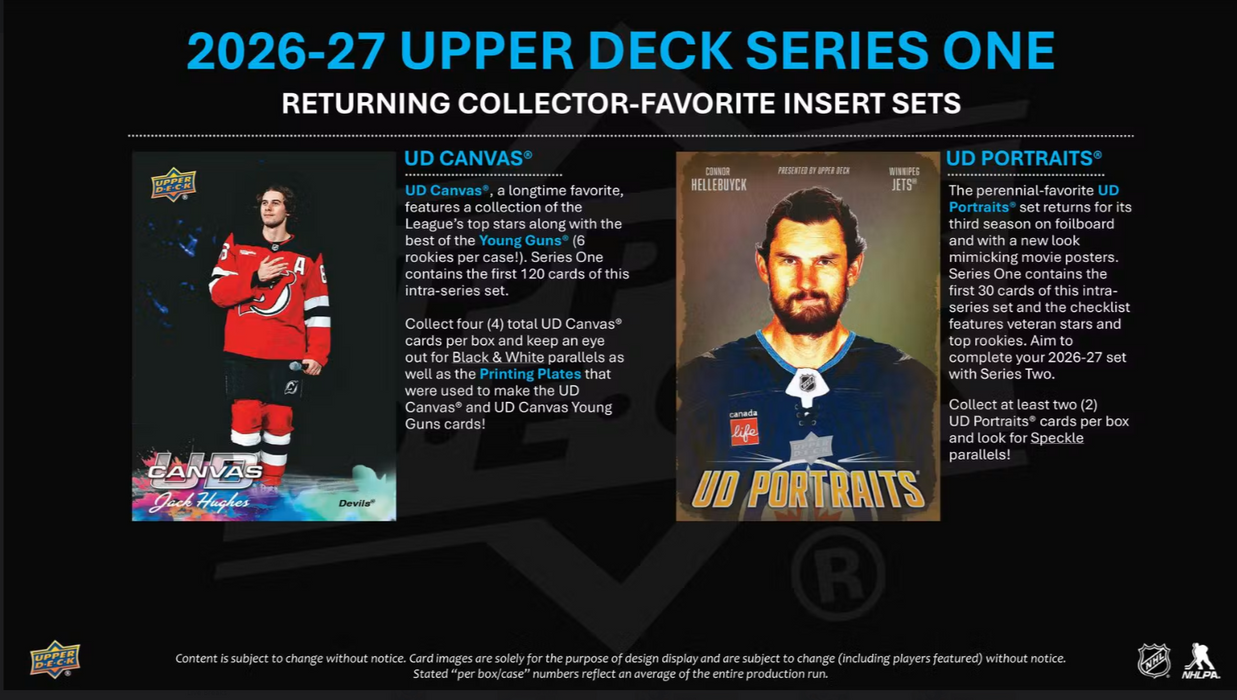 2026-27 Upper Deck Series 1 Hockey Hobby Box