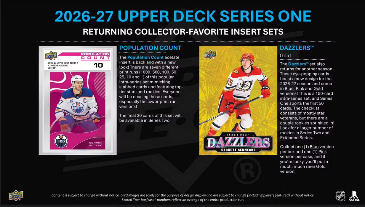 2026-27 Upper Deck Series 1 Hockey Hobby Box