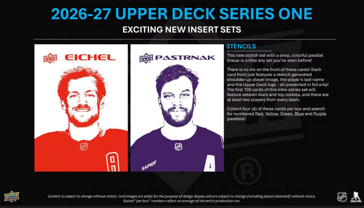 2026-27 Upper Deck Series 1 Hockey Hobby Box