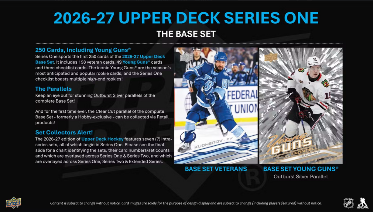 2026-27 Upper Deck Series 1 Hockey Blaster Value Box