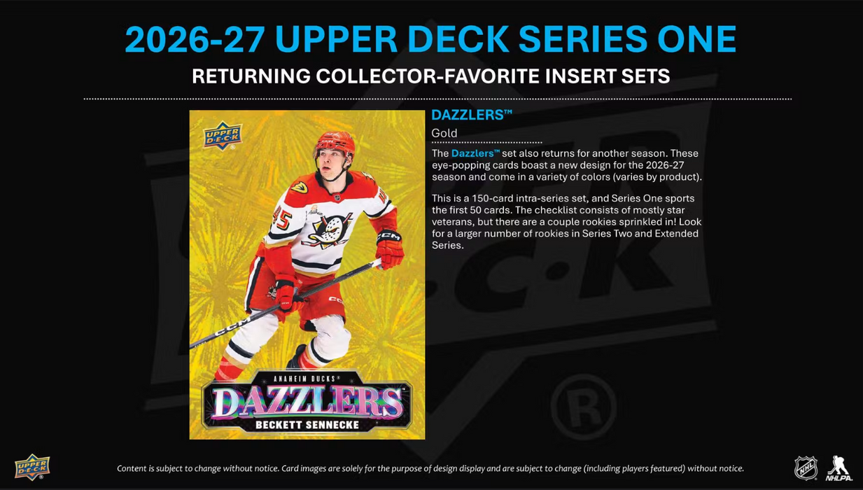2026-27 Upper Deck Series 1 Hockey Blaster Value Box