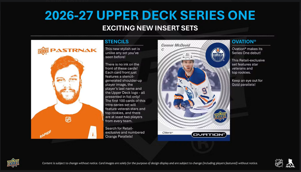 2026-27 Upper Deck Series 1 Hockey Tin Box