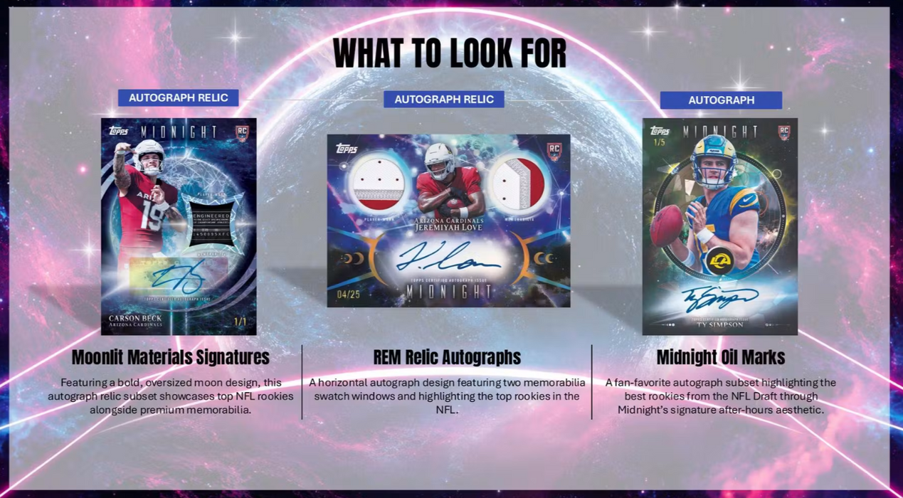 2026 Topps Midnight NFL Football Hobby Box (Pre-Order: November 13, 4 pm)