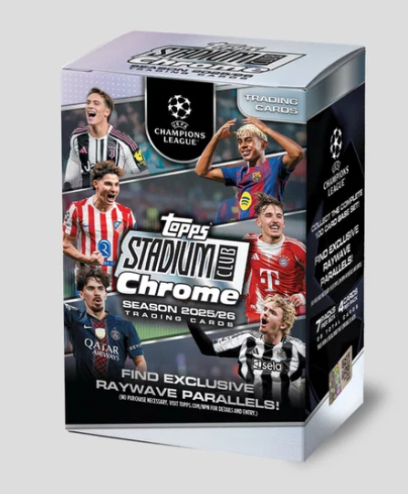 2026-27 Topps Stadium Club Chrome UEFA Champions League Soccer Blaster Value Box (Pre-Order: November 4, 4 PM)