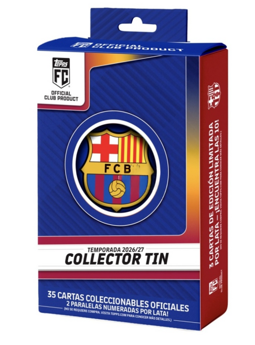 2026-27 Topps Barcelona Soccer Collector Tin (Pre-Order: November 30, 4 pm)