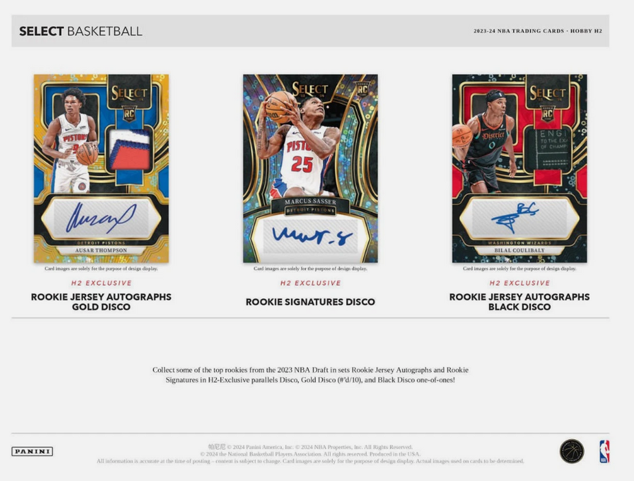 2023-24 Panini Select Basketball H2 Hobby Hybrid Box