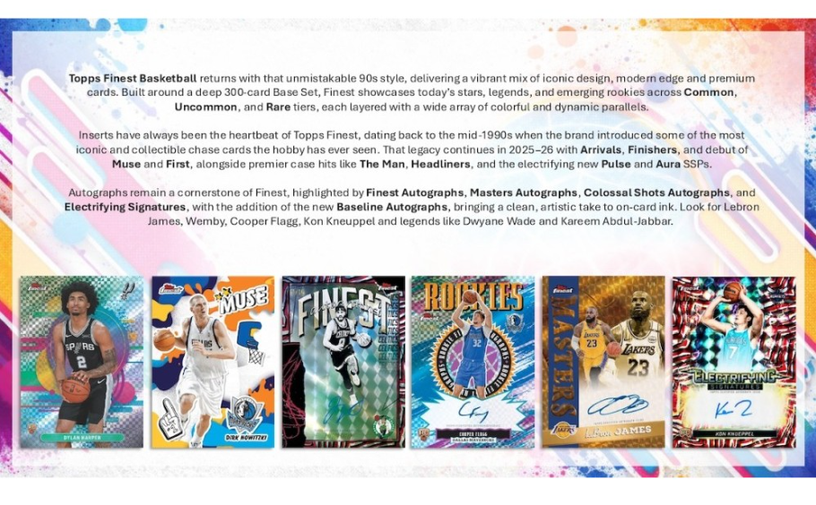 2025-26 Topps Finest Basketball Hobby Box