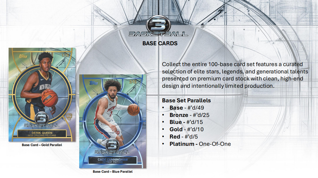 2025-26 Topps Three Basketball Hobby Box