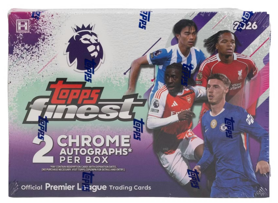 2025-26 Topps Finest Premier League EPL Soccer Hobby Box