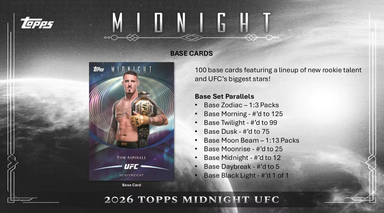 2026 Topps Midnight UFC Hobby Box