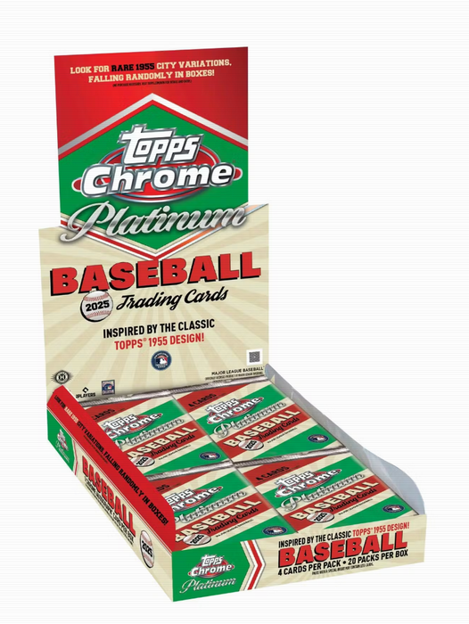 2025 Topps Chrome Platinum '55 Baseball Hobby Box (Pre-Order: June 5)
