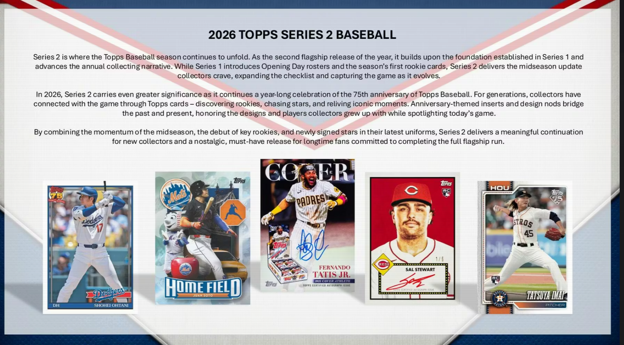 2026 Topps Series 2 Baseball Hobby Box (Pre-Order: June 10)