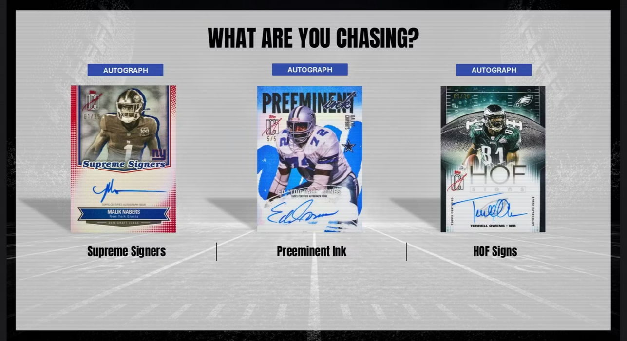 2025 Topps Signature Class Football NFL Mega Box (Pre-Order: June 5)
