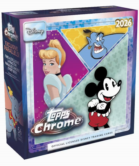 2026 Topps Chrome Disney Mega Box (Pre-Order: June 17)