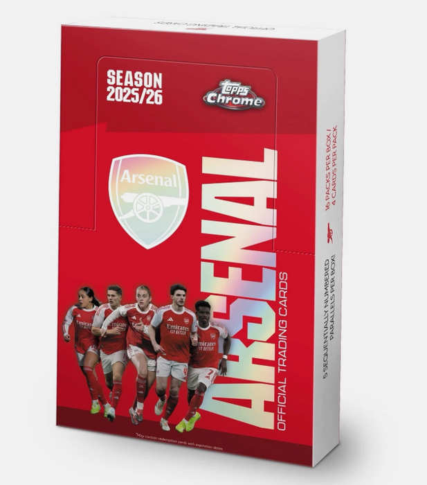 2025-26 Topps Chrome Arsenal Hobby Box