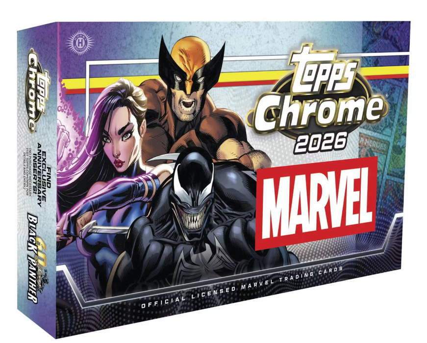 2026 Topps Chrome Marvel Comics Hobby Box (Pre-Order: July 1)