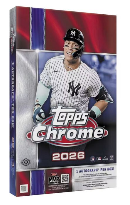 2026 Topps Chrome Baseball Hobby Box (Pre-Order: July 22)