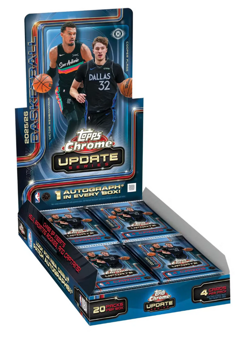 2025-26 Topps Chrome Update Basketball Hobby Box (Pre-Order: August 6)