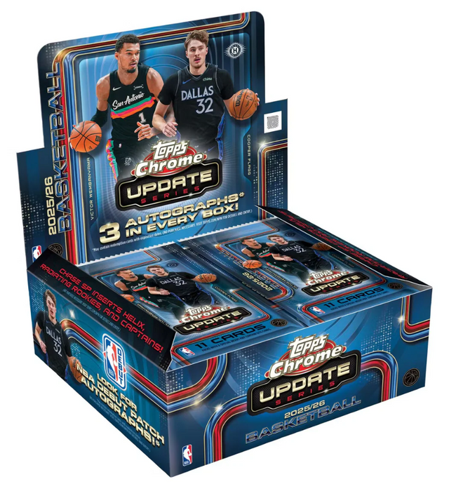 2025-26 Topps Chrome Update Basketball Hobby Jumbo Box (Pre-Order: August 6)