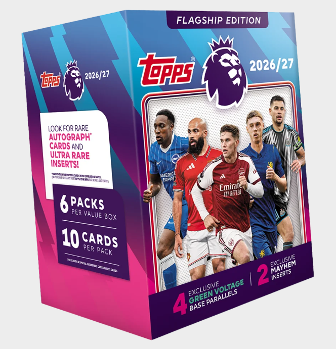 2026-27 Topps Flagship Premier League EPL Soccer Value Blaster Box (Pre-Order: September 17)