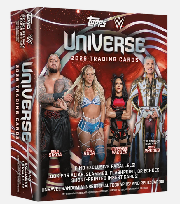 2026 Topps Universe WWE Wrestling Mega Box (Pre-Order: September 11)