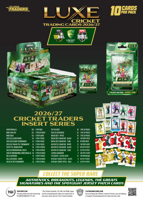 2026-27 TLA Cricket Luxe Hobby Box (Pre-Order: November 1)