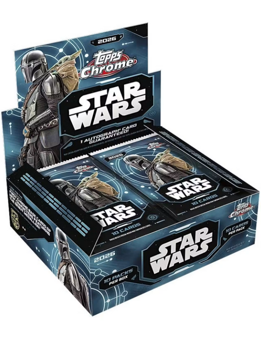 2026 Topps Star Wars Chrome Hobby Box (Pre-Order: September 30)