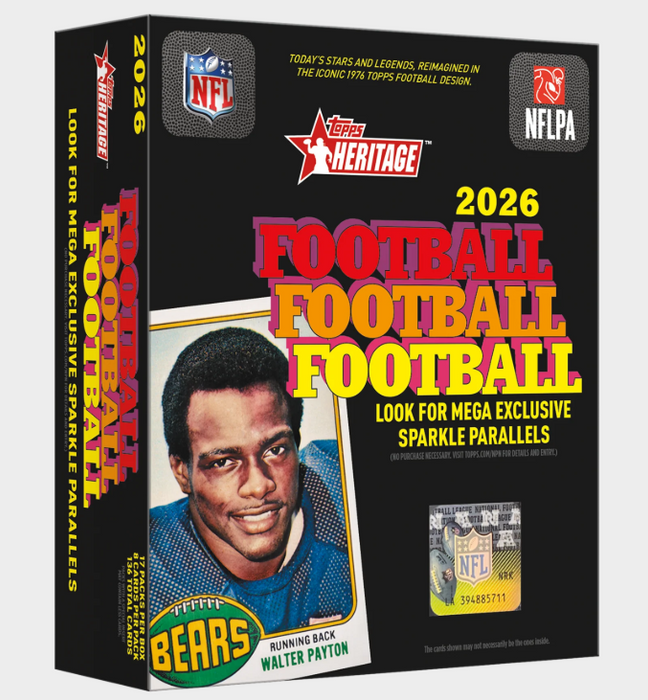 2026 Topps Heritage Football Mega Box (Pre-Order: October 21)