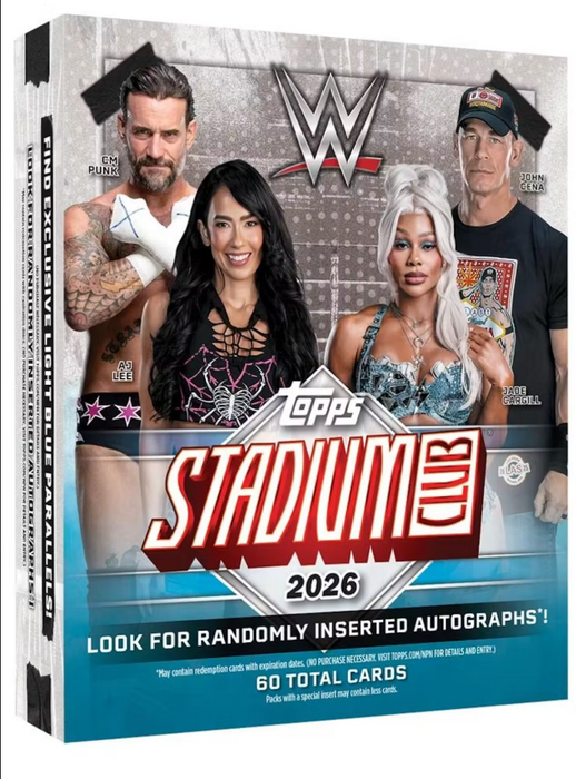 2026 Topps Stadium Club WWE Mega Box (Pre-Order: October 23)