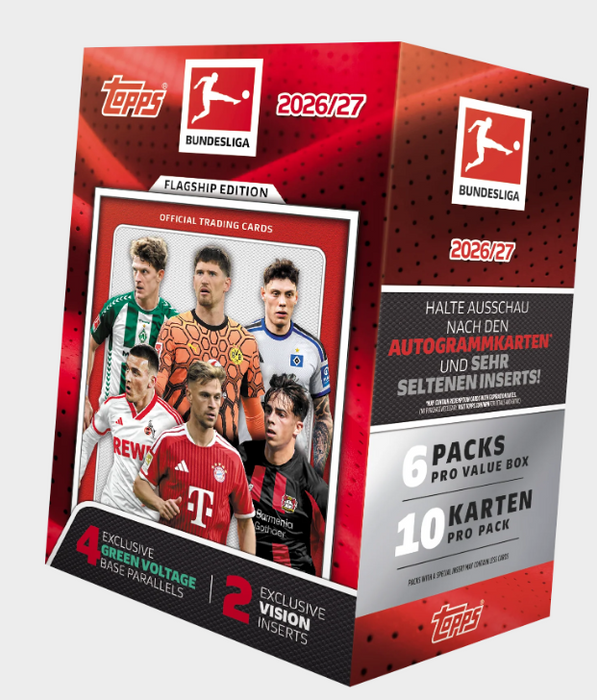 2026-27 Topps Flagship Bundesliga Value Box (Pre-Order: November 12, 4 PM)