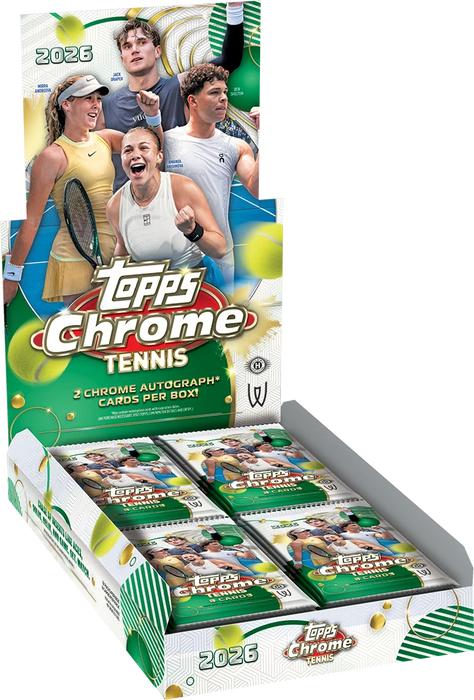 2026 Topps Chrome Tennis Hobby Box (Pre-Order: September 30)