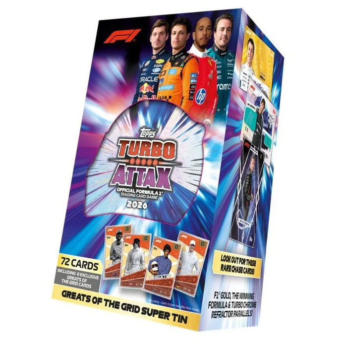 2026 Topps Turbo Attax Formula 1 Super Tin (Greats of The Grid)