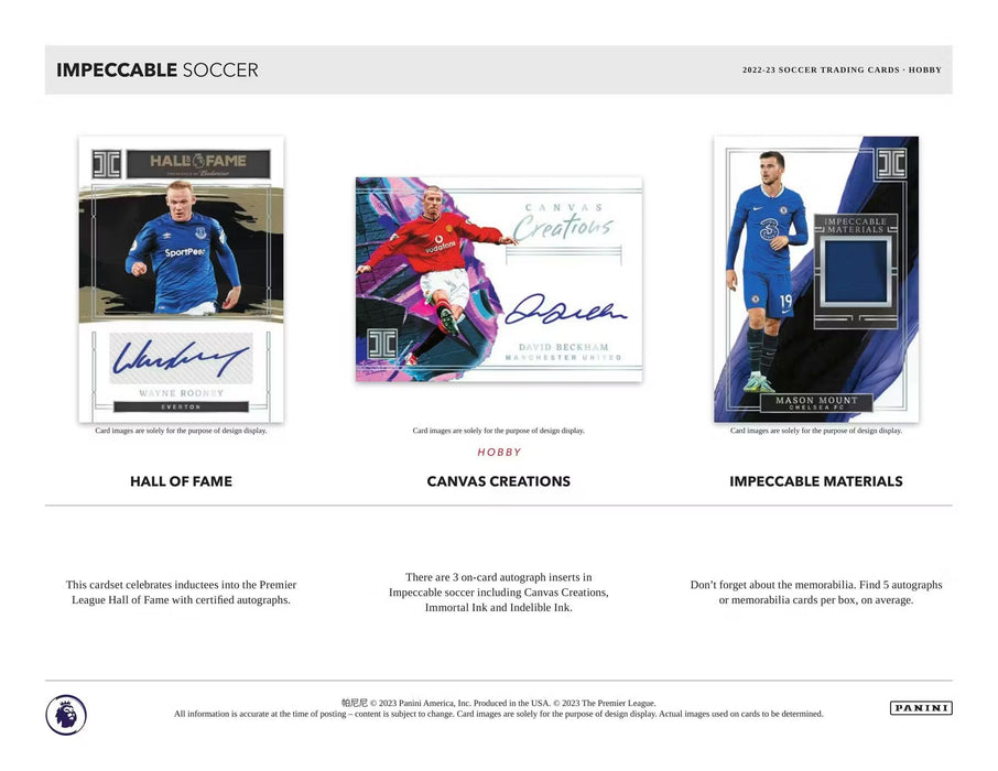 2022-23 Panini Impeccable Premier League EPL Soccer Hobby
