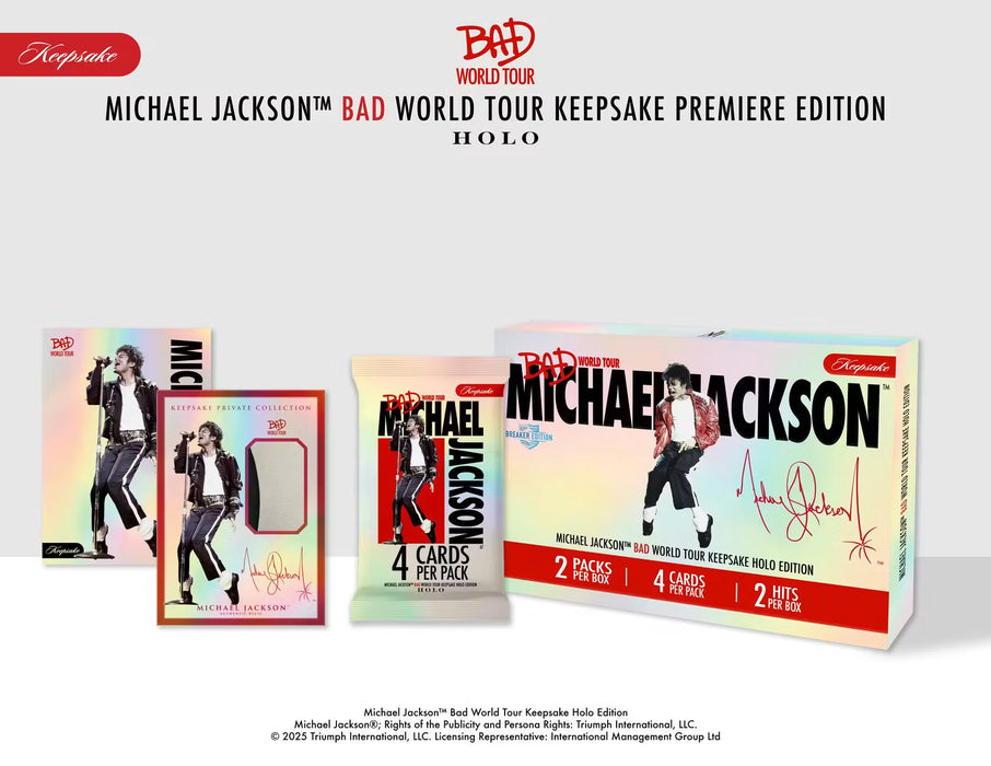 2026 Michael Jackson Bad World Tour Keepsake Holo Edition Breaker Box
