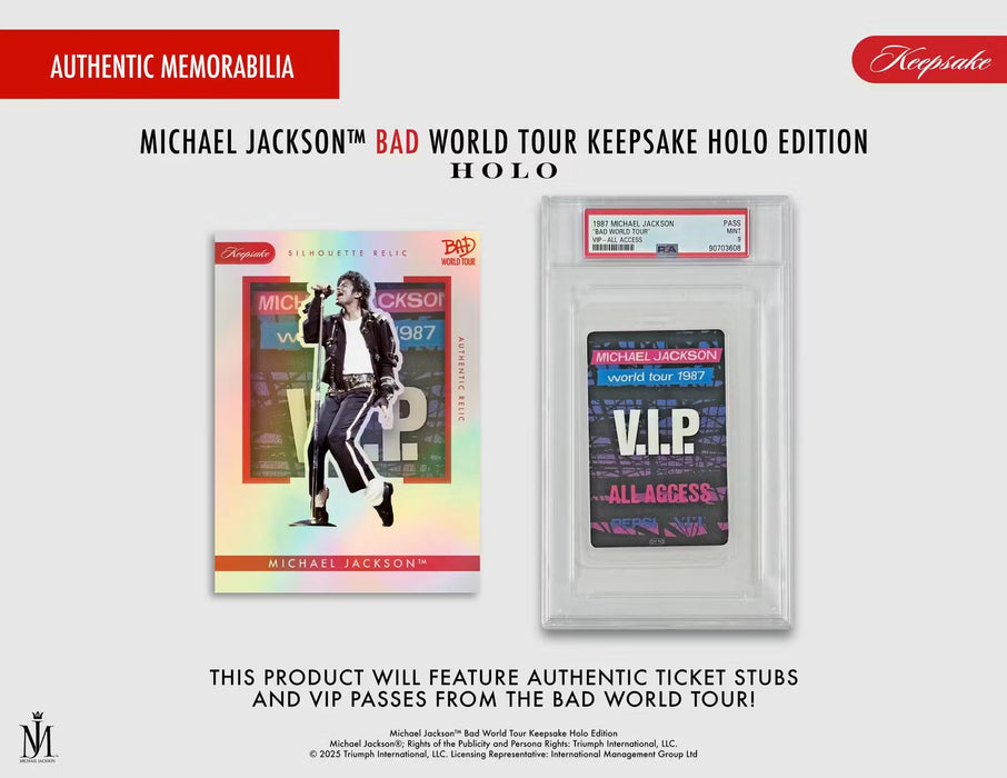 2026 Michael Jackson Bad World Tour Keepsake Holo Edition Breaker Box