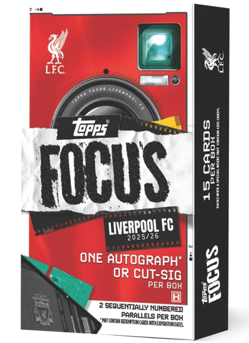 2025-26 Topps Focus Liverpool Soccer Hobby Box (Pre-Order: March 20)