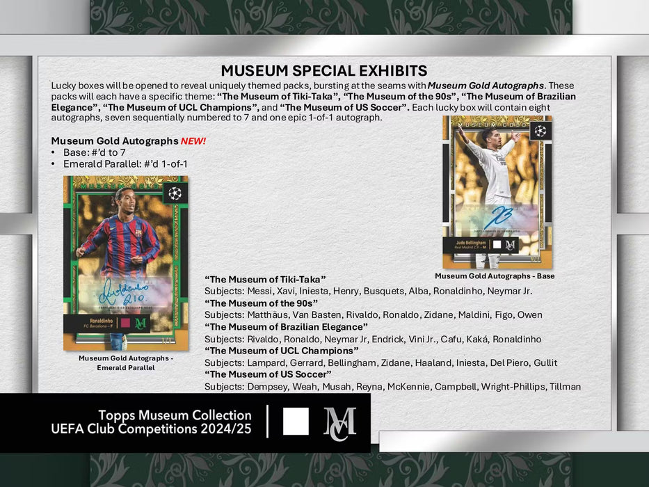 2024/25 Topps UEFA Club Competitions Museum Collection Soccer Hobby Box